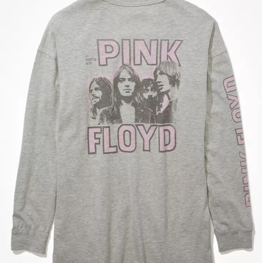 American Eagle Outfitters Gray Pink Floyd Long Sleeve Tee